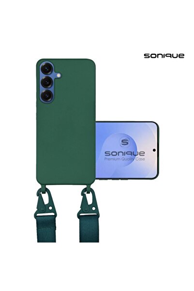 OEM Θήκη Σιλικόνης με Strap CarryHang Sonique Samsung Galaxy S25 Plus Πράσινο...