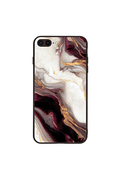 OEM Θήκη Sonique Marble Series για Apple iPhone 7 Plus / iPhone 8 Plus Μπορντώ