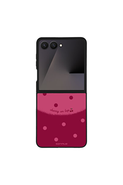 OEM Θήκη Sonique Delulu Polka Era Series για Samsung Galaxy Z Flip 7 Top Cherry