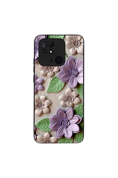 OEM Θήκη Sonique 3D Flower Series για Xiaomi Redmi 10C Βιολετί