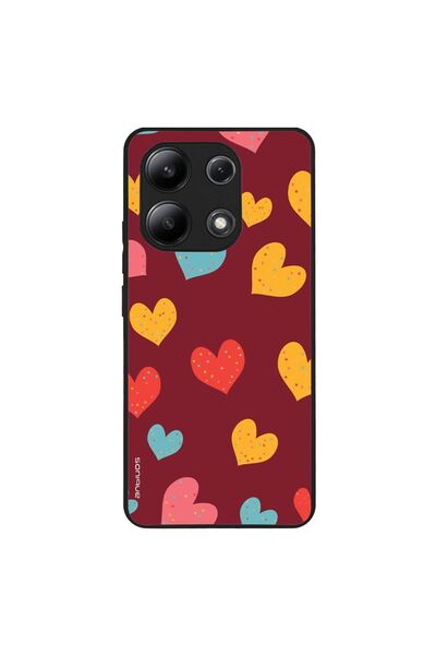 OEM Θήκη Sonique Heart Series για Xiaomi Redmi Note 13 4G Μπορντώ