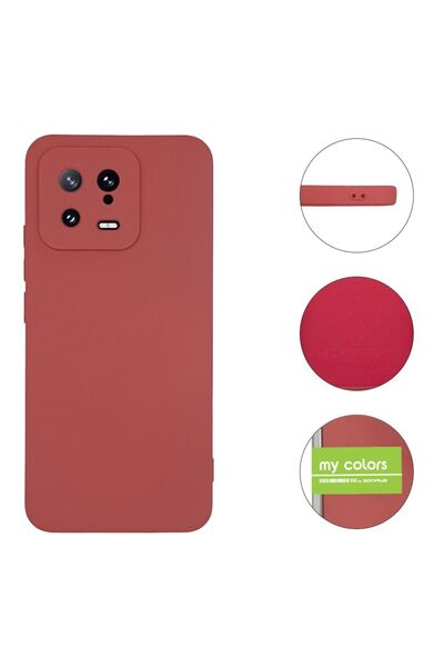 OEM Θήκη Σιλικόνης My Colors Sonique Xiaomi Xiaomi 13 5G Μπορντό Ανοιχτό