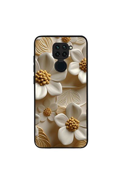 OEM Θήκη Sonique 3D Flower Series για Xiaomi Redmi Note 9 Λευκό