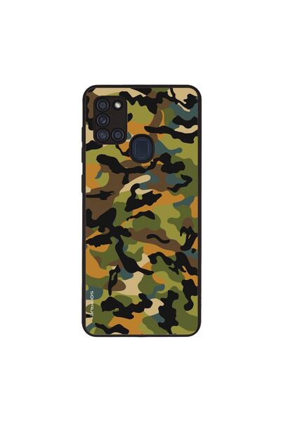 OEM Θήκη Sonique Σειρά Καμουφλάζ Στρατού για Samsung Galaxy A21s Πράσινο 01
