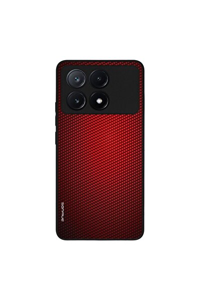OEM Θήκη Sonique Carbon Series για Xiaomi Poco X6 Pro 5G Κόκκινο