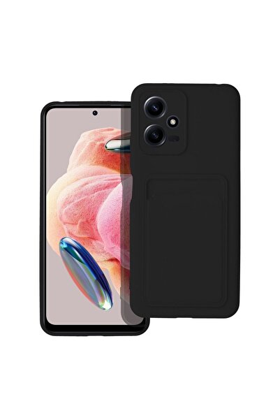 OEM Θήκη Σιλικόνης Sonique Card Case Xiaomi Redmi Note 12 5G / Poco X5 5G Μαύρο