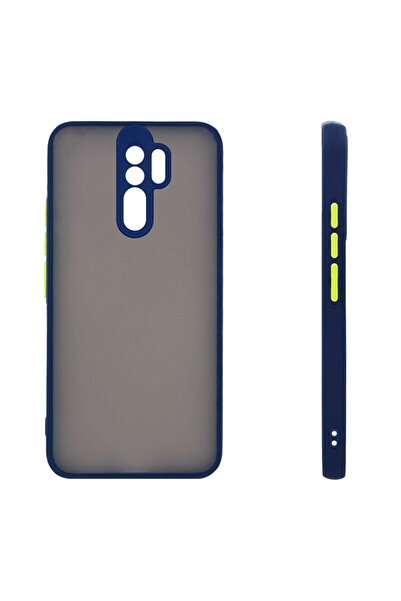 OEM Θήκη Σιλικόνης Color Button Bumper Sonique Xiaomi Redmi 9 Μπλέ