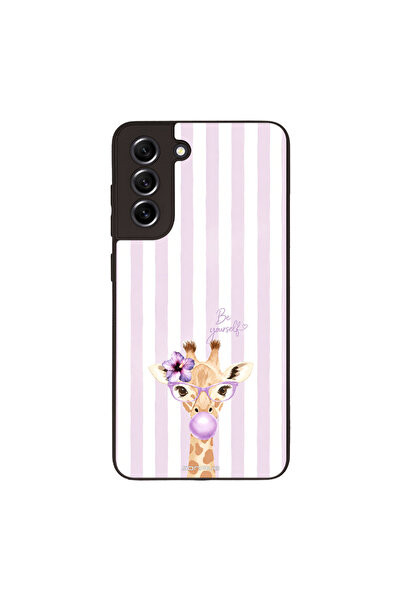 OEM Θήκη Sonique Stripe Stories Series για Samsung Galaxy S21 FE Λιλά- Καμηλο...