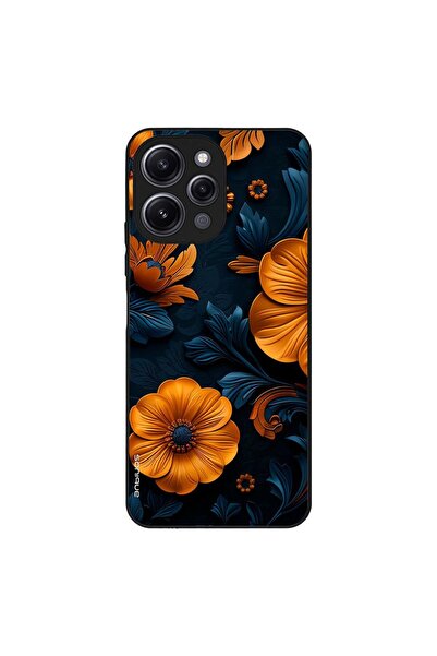 OEM Θήκη Sonique 3D Flower Series για Xiaomi Redmi 12 4G / Redmi 12 5G Πορτοκ...