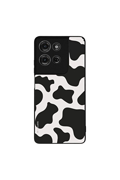 OEM Θήκη Sonique Animal Print Series για Motorola Moto G75 5G Cow 01