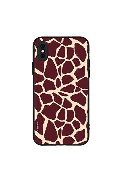 OEM Θήκη Sonique Animal Print Series για Apple iPhone X / iPhone XS Καμηλοπάρ...