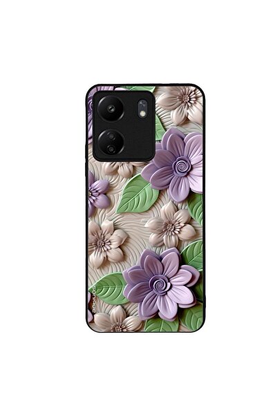 OEM Θήκη Sonique 3D Flower Series για Xiaomi Redmi 13C 4G / Poco C65 4G Βιολετί