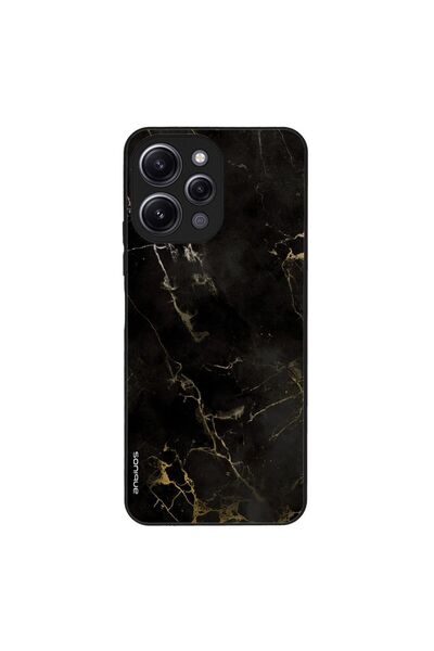 OEM Θήκη Sonique Marble Series για Xiaomi Redmi 12 4G / Redmi 12 5G Μαύρο 01