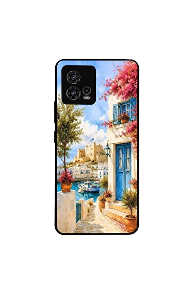 OEM Θήκη Sonique Greek Island Muse Series για Motorola Moto G72 Ροδίτικο Λιμάνι
