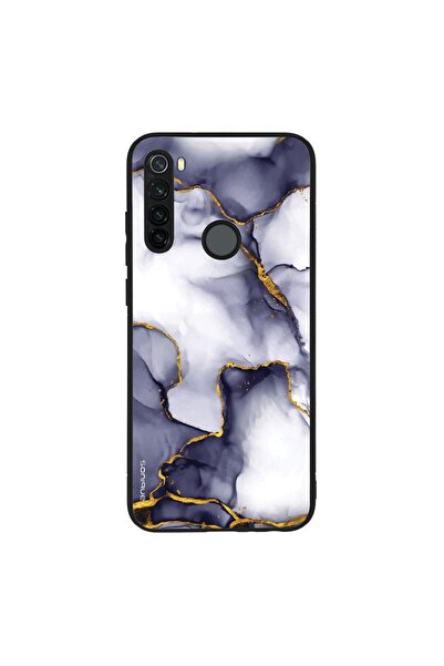 OEM Θήκη Sonique Marble Series για Xiaomi Redmi Note 8T Μωβ Γκρι