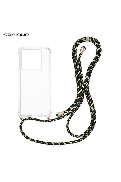 OEM Θήκη Σιλικόνης με Κορδόνι Sonique Armor Clear Xiaomi Poco M7 Pro 5G Rainb...