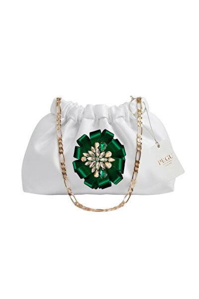 pegu baby collection White Satin Royale Series Handmade Custom Design Drawstr...