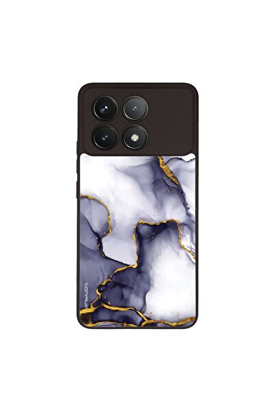 OEM Θήκη Sonique Marble Series για Xiaomi Poco F6 Pro 5G Μωβ Γκρι