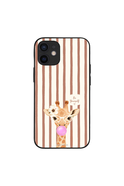 OEM Θήκη Sonique Stripe Stories Series για Apple iPhone 12 mini Καφέ - Καμηλο...