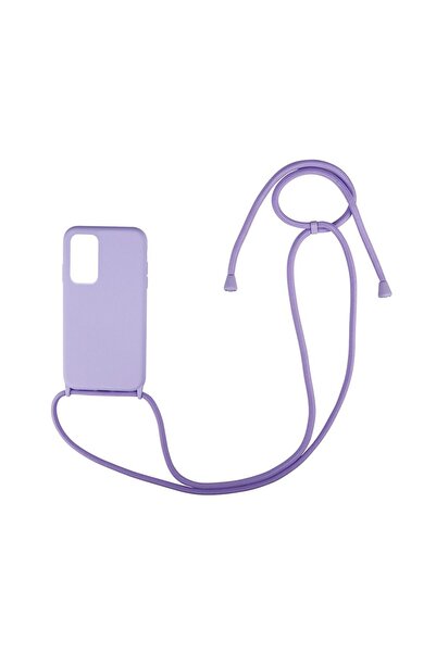 OEM Θήκη Σιλικόνης με Κορδόνι CarryHang Sonique Xiaomi Redmi Note 10 Pro Λιλά