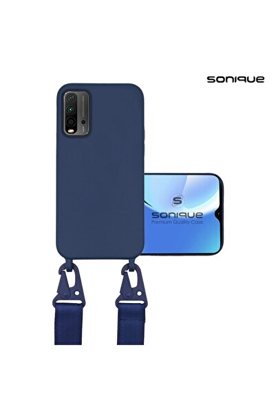 OEM Θήκη Σιλικόνης με Strap CarryHang Sonique Xiaomi Poco M3 / Redmi 9T Μπλε ...