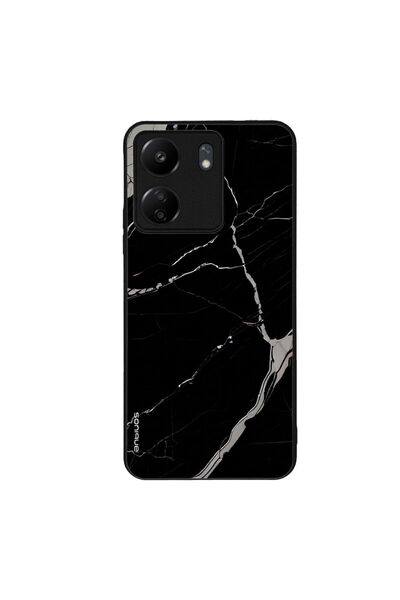 OEM Θήκη Sonique Marble Series για Xiaomi Redmi 13C 4G / Poco C65 4G Μαύρο