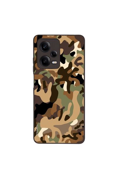 OEM Θήκη Sonique Camouflage Army Series για Xiaomi Redmi Note 12 Pro 5G Καφέ