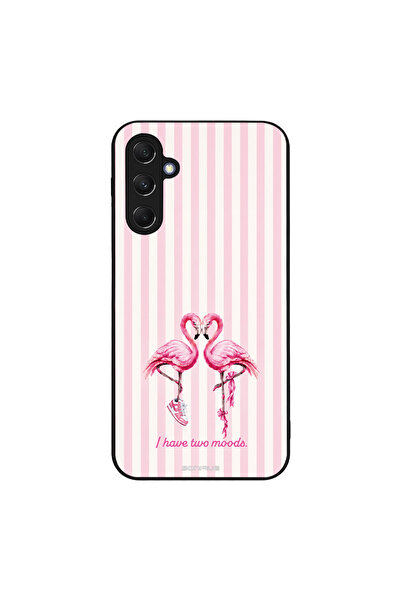 OEM Θήκη Sonique Stripe Stories Series για Samsung Galaxy M34 5G Φλαμίνγκο