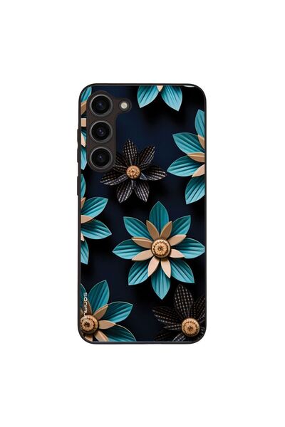 OEM Θήκη Sonique 3D Flower Series για Samsung Galaxy S23 Plus Γαλάζιο