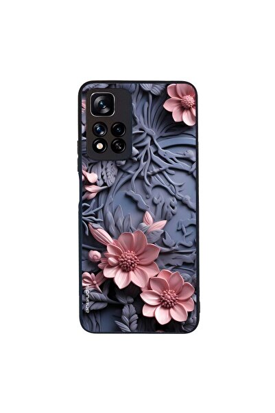 OEM Θήκη Sonique 3D Flower Series για Xiaomi Redmi Note 11 Pro Plus 5G Ροζ 02