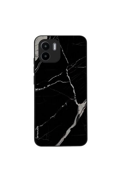 OEM Θήκη Sonique Marble Series για Xiaomi Redmi A1 / Redmi A2 Μαύρο