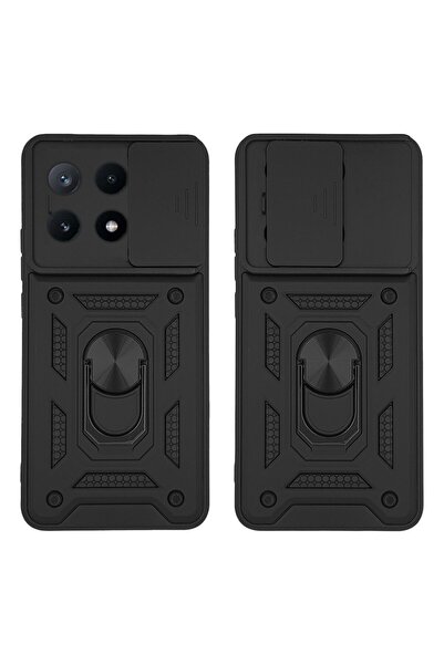 OEM Θήκη Ring Armor CamPro Sonique για Xiaomi Poco X6 Pro 5G Μαύρο