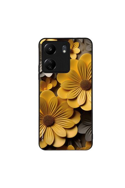 OEM Θήκη Sonique 3D Flower Series για Xiaomi Redmi 13C 4G / Poco C65 4G Κίτρινο