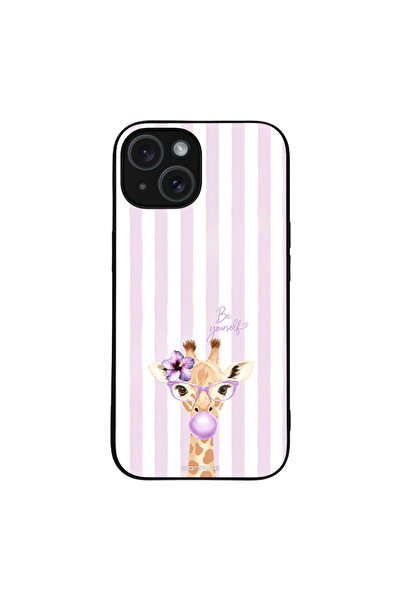 OEM Θήκη Sonique Stripe Stories Series για Apple iPhone 15 Λιλά- Καμηλοπάρδαλ...