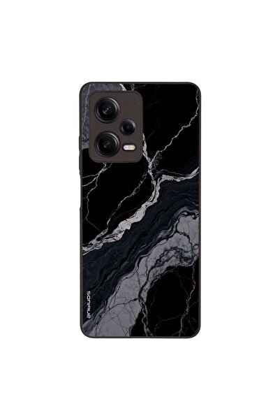 OEM Θήκη Sonique Marble Series για Xiaomi Redmi Note 12 Pro 5G Μαύρο 02