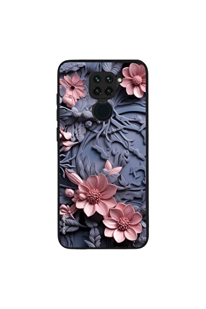 OEM Θήκη Sonique 3D Flower Series για Xiaomi Redmi Note 9 Ροζ 02