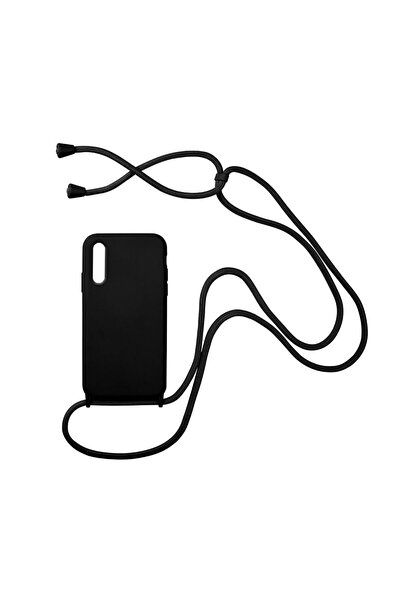 OEM Θήκη Σιλικόνης με Κορδόνι CarryHang Sonique Samsung Galaxy A70/A70s Μαύρο