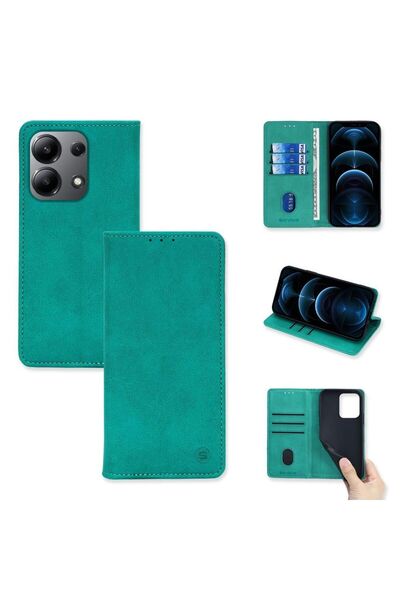 OEM Θήκη Πορτοφόλι Vintage Magnet Wallet Sonique Xiaomi Redmi Note 13 4G Βεραμάν