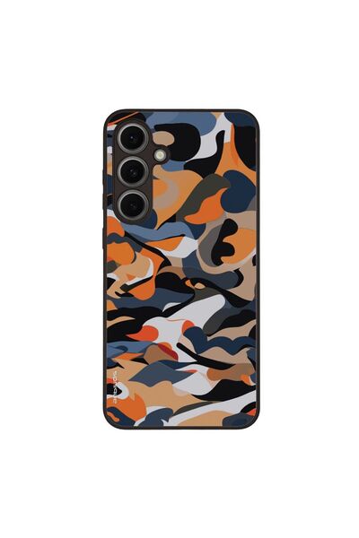 OEM Θήκη Sonique Σειρά Καμουφλάζ Στρατού για Samsung Galaxy S24 FE Πορτοκαλί