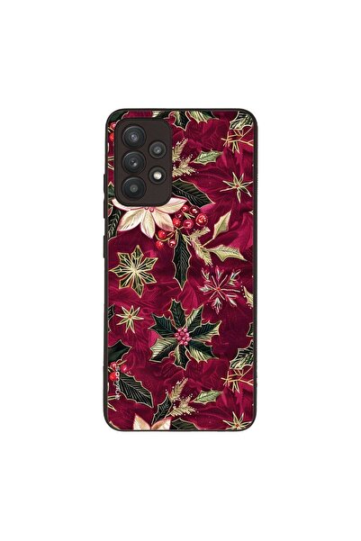 OEM Θήκη Sonique Χριστουγεννιάτικη Σειρά για Samsung Galaxy A32 4G Βυσσινί Άνθος