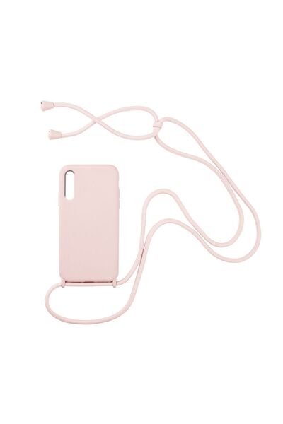 OEM Θήκη Σιλικόνης με Κορδόνι CarryHang Sonique Samsung Galaxy A70/A70s Ροζ