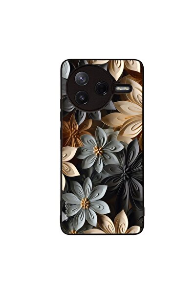 OEM Θήκη Sonique 3D Flower Series για Xiaomi Poco F7 Pro 5G Γκρι