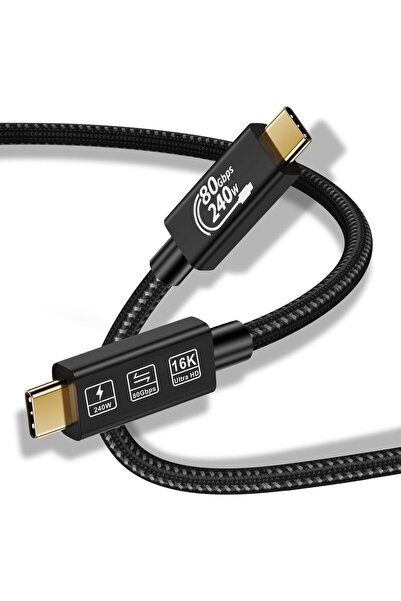 UrbanX URBANNX 5 Extension Cable 0.5m USB 4 Super High Speed 80Gbps Data 240W...