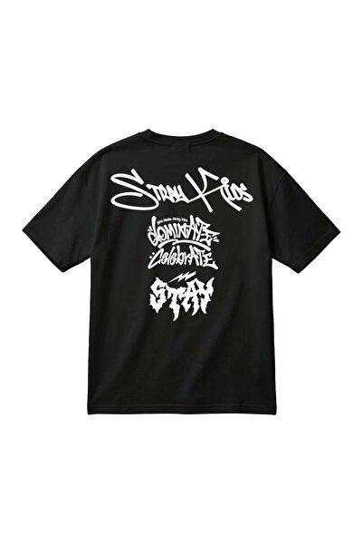 barsdepo Μπλουζάκι Stray Kids με στάμπα σε μεγάλο μέγεθος