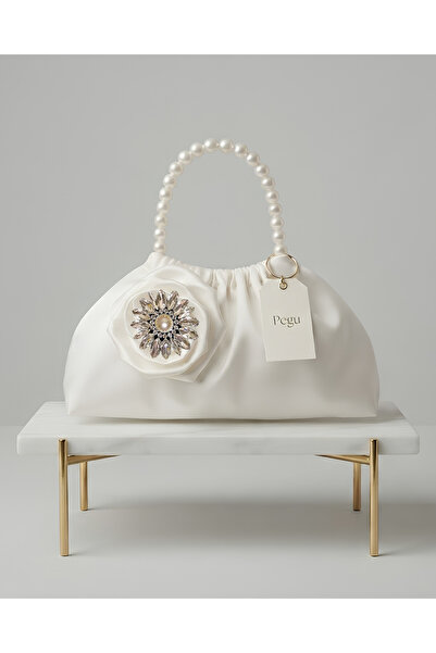 pegu baby collection ΣΕΙΡΑ ROYALE ΧΕΙΡΟΠΟΙΗΤΗ ΠΟΛΥΤΕΛΗΣ ΤΣΑΝΤΑ ΜΕ ΠΕΡΛΕΝΙΕΣ Κ...