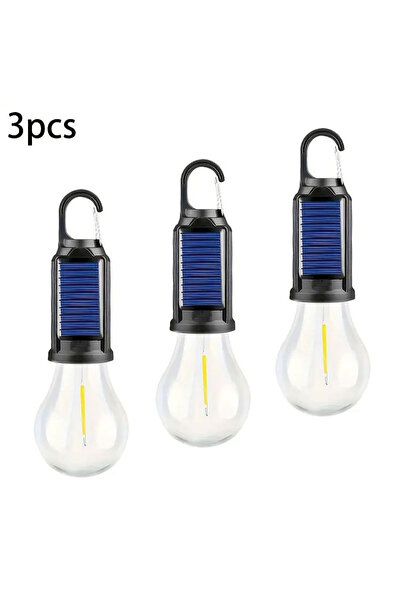 Choice 3 مصابيح LED تعمل بالطاقة الشمسية (1/3/5) للتخييم بثلاثة أوضاع إضاءة، ...