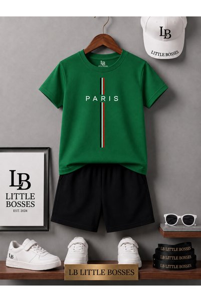 LB little bosses Bottom Top Shorts Tee Shirt Unisex (Paris)