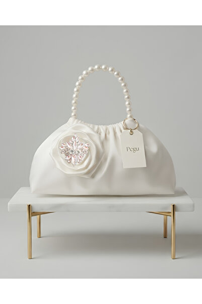 pegu baby collection ΣΕΙΡΑ ROYALE ΧΕΙΡΟΠΟΙΗΤΗ ΠΟΛΥΤΕΛΗΣ ΤΣΑΝΤΑ ΜΕ ΠΕΡΛΕΝΙΕΣ Λ...