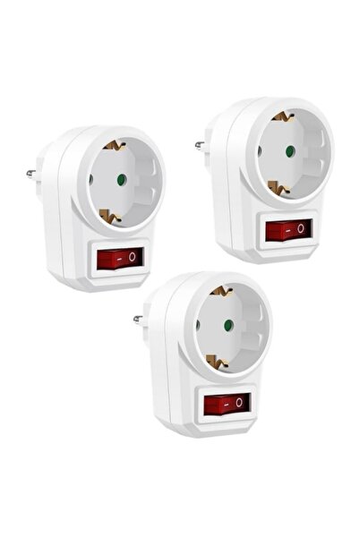 Choice 250V EU 3PCS 3PCS EU Socket Adapter With Switch ON/OFF European Standa...