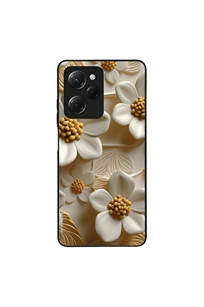 OEM Θήκη Sonique 3D Flower Series για Xiaomi Poco X5 Pro 5G Λευκό